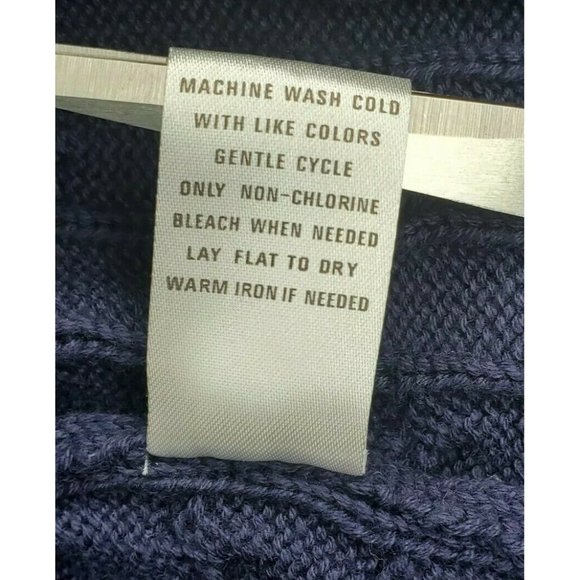 Appleseeds Petites Blue Petite Medium Button Up Sweater With Blue Gem Buttons - Picture 10 of 10